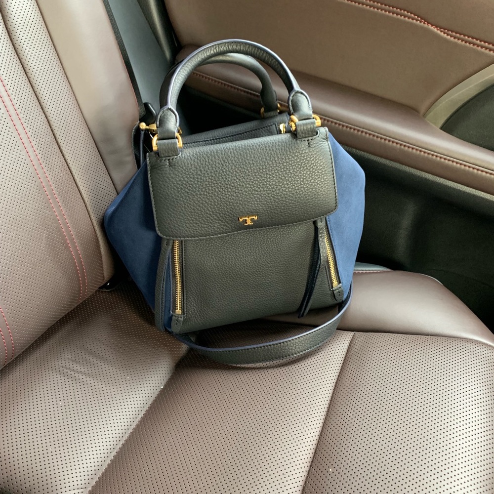 Tory Burch half-moon satchel bag